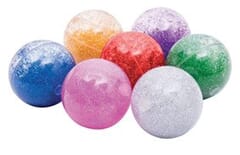 Rainbow glitter balls