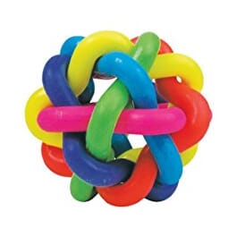 Tobar Rainbow Orbit Ball – Bunter Hüpfball Aus 6 Verbundenen Formen, 6,5 Cm, Federndes Spielzeug